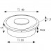 ronde drukknop wit mini 35mm push power 